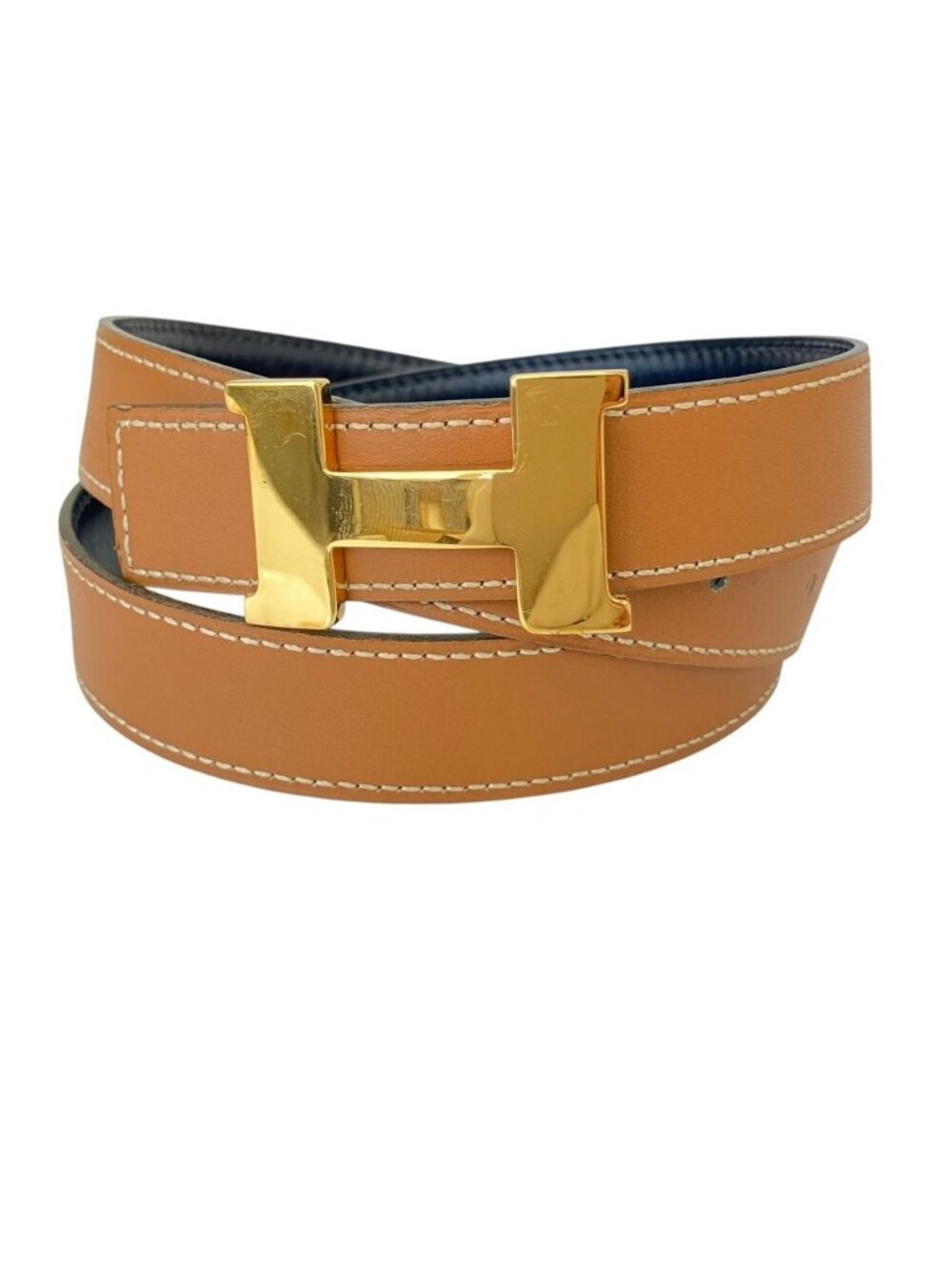 Hermes Vintage Constance 75 Belt Brown Black